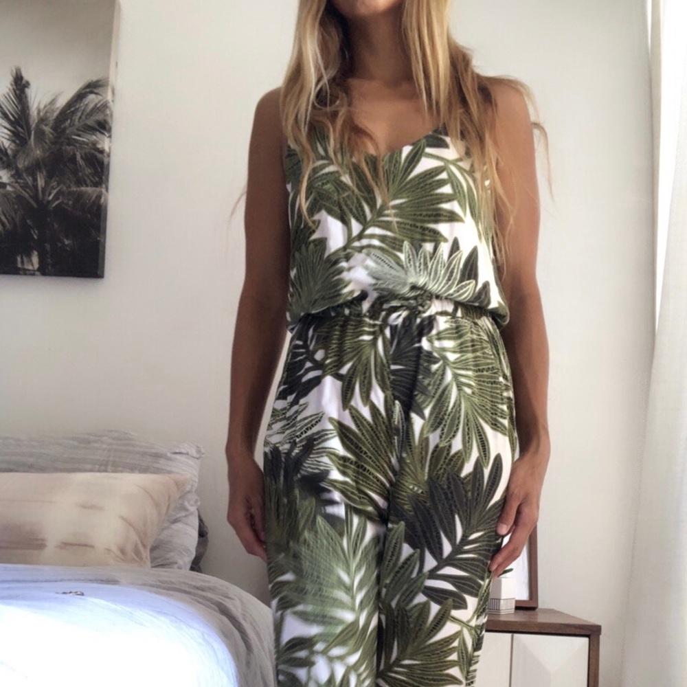 Tropical Leaves print Jumpsuits from Top Shop